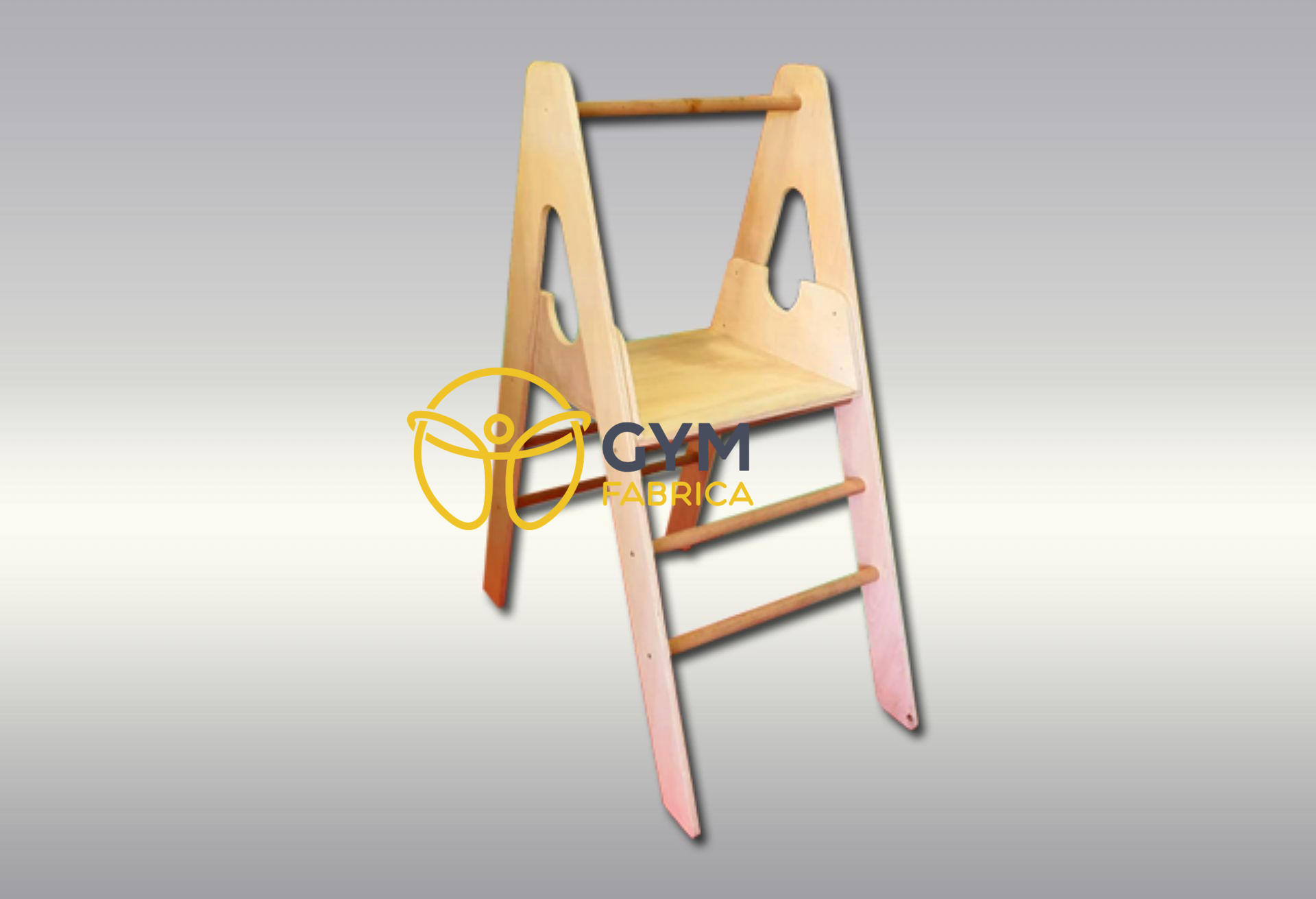 STANDLI AHŞAP PARKUR MERDİVENİ